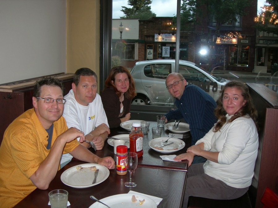 The first of many family dinners 